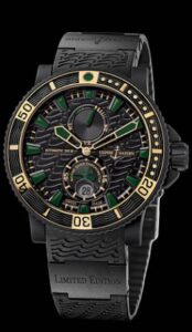 Ulysse Nardinマリーンダイバーブラックシー/ブルーシー|263-92LE-3C/928-RG