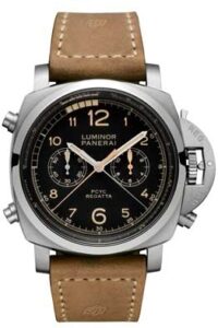 パネライ ルミノール1950PCYCレガッタスリーデイズクロノフライバックオートマティックチタニオ-47mm