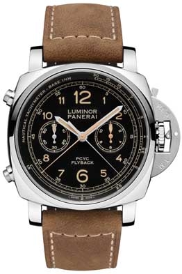 パネライルミノール1950PCYCスリーデイズクロノフライバックオートマティックアッチャイオ-44mm