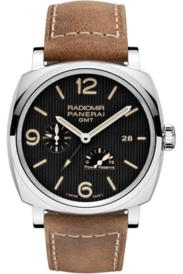 パネライラジオミール1940スリーデイズGMTパワーリザーブオートマティックアッチャイオ-45mm